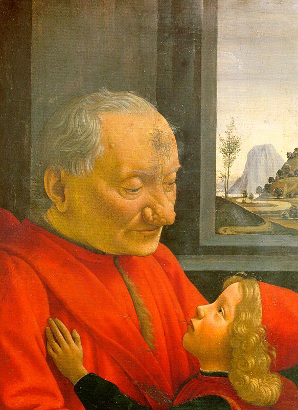 Domenico Ghirlandaio An Old Man and his Grandson oil painting picture